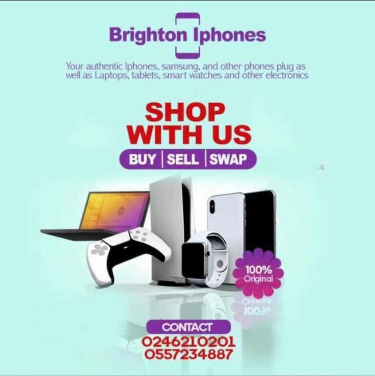 Brighton IPhones, the leading online phone shop in Ghana.