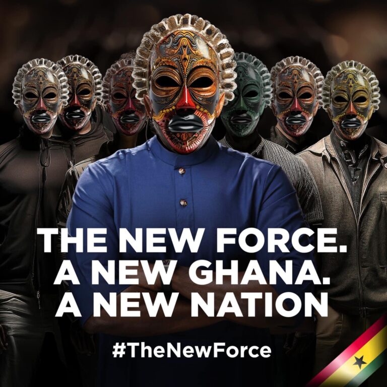 Ghanaians react to new billboard in town, “The new force”